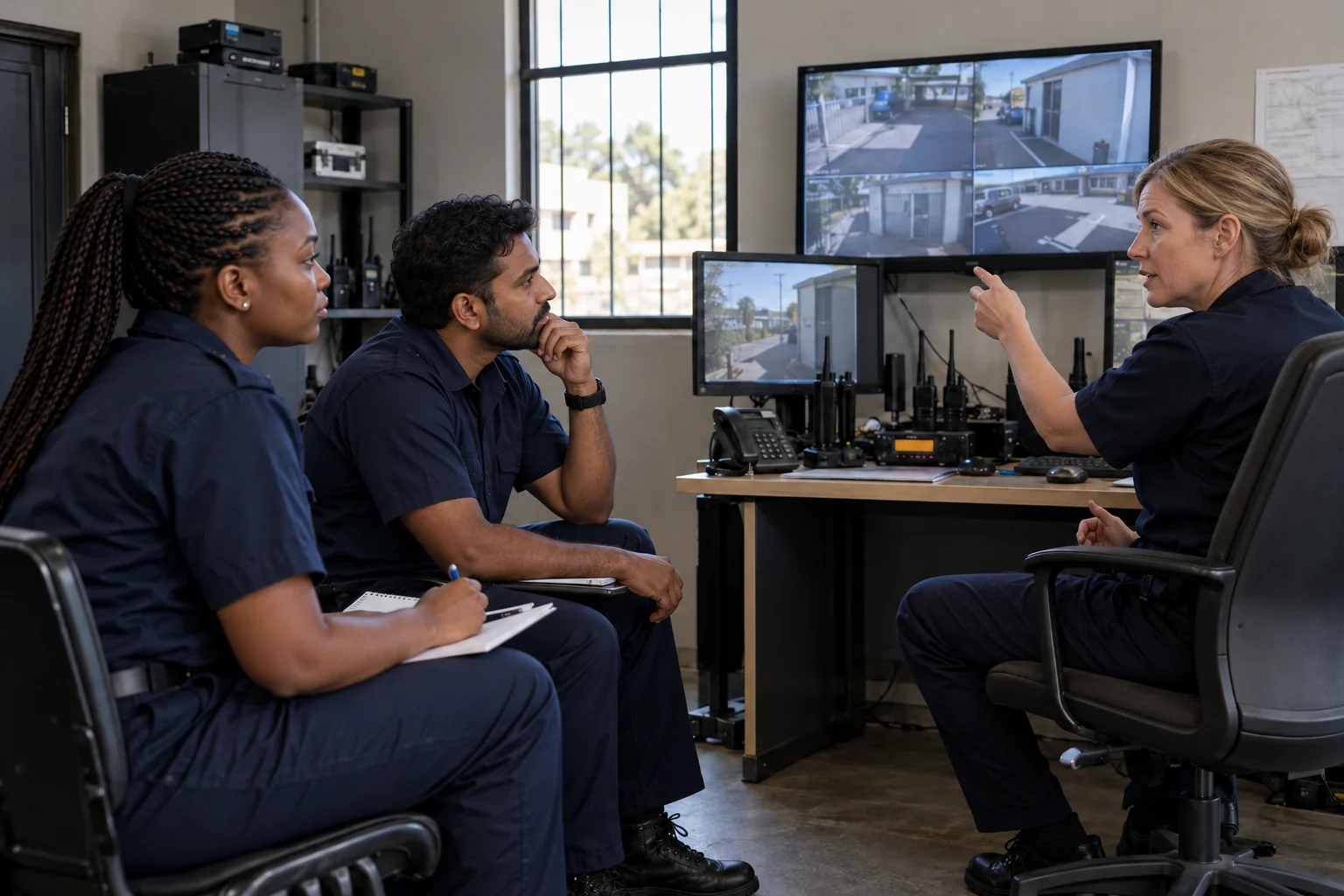 a security operations training room